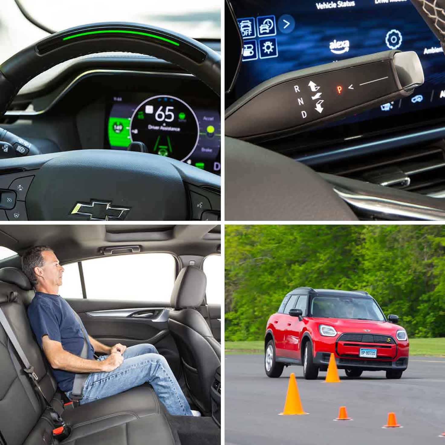 Consumer Reports testing facilities showing multiple test scenarios